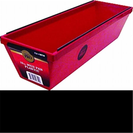 Gourmetgalley 750 12 in. Red Plastic Mud Pan - Red - 12 in. GO3579283